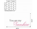 You Are My Sunshine Quotes Wall Decal Love Vinyl Art Stickers